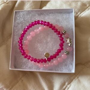 Pink bracelets